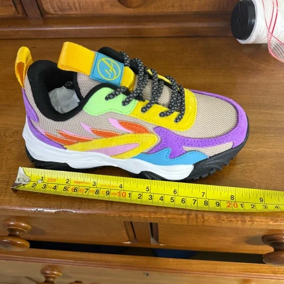 NEW Javi Achieve multicolor sneakers Boys Toddler 12C shoe athletic colorblock - Picture 8 of 8